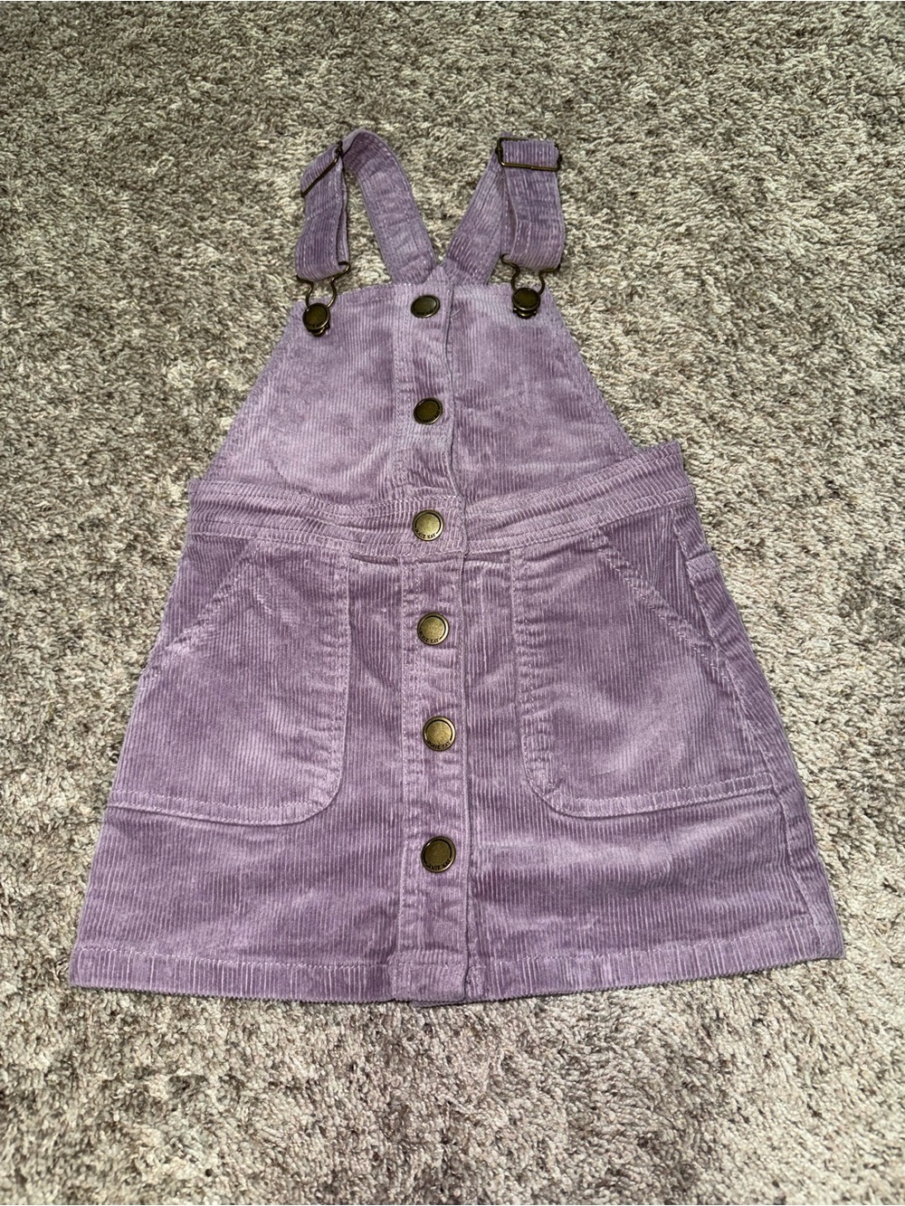 Jamie Kay Lilac Corduroy Pinafore Dress